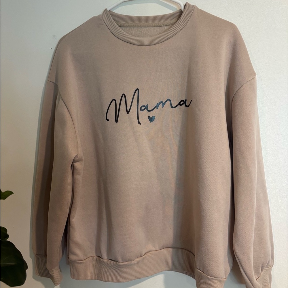 Beige 'Mama' Sweatshirt
